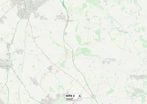 Wakefield WF8 3 Karte