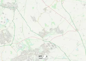 Wakefield WF9 1 Karte