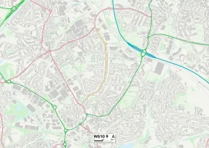 Sandwell WS10 9 Karte