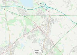 Walsall WS8 7 Karte