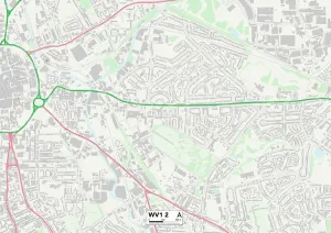 Wolverhampton WV12 Karte