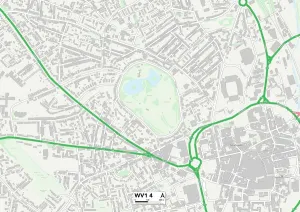 Wolverhampton WV1 4 Karte