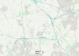 Wolverhampton WV10 7 Karte