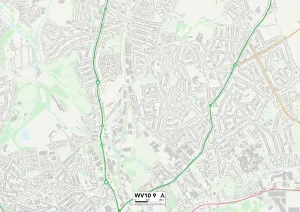Wolverhampton WV10 9 Karte