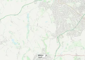 Wolverhampton WV4 4 Karte