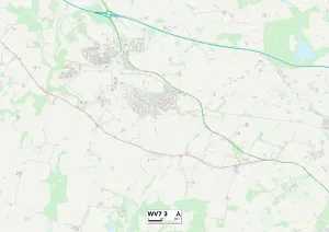 Wolverhampton WV7 3 Karte