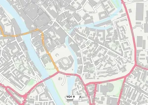 York YO1 9 Karte