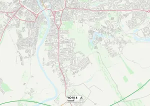 YO - York Drucke: York YO10 4 Karte