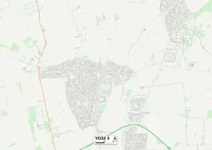 YO - York Drucke: York YO32 3 Karte