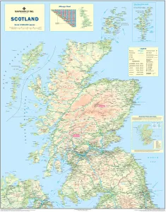 Karte von Schottland