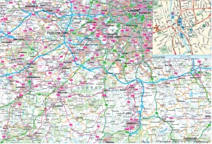 Bilder Datiert 22. April 2020: Karten der Grafschaft Surrey