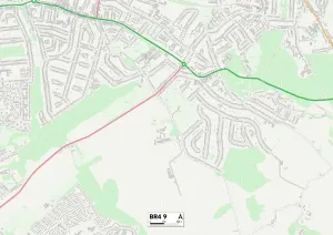 Bromley BR4 9 Karte
