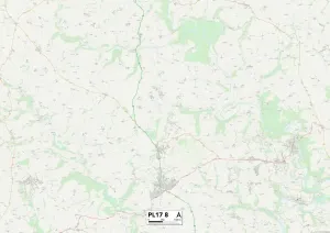 PL - Plymouth Drucke: Kornwal PL17 8 Karte