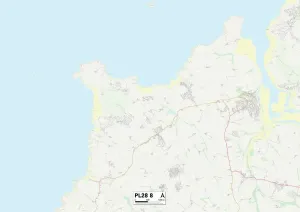 PL - Plymouth Drucke: Kornwal PL28 8 Karte