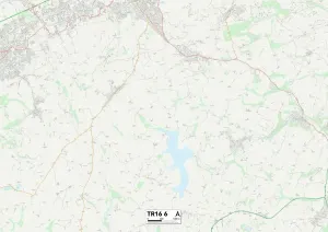 Eine Sammlung Von UK-Karten Drucke: Kornwal TR16 6 Karte