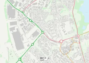 Daventry NN11 9 Karte