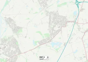 Doncaster DN7 4 Karte