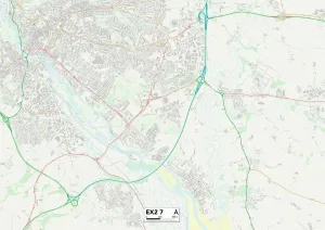 EX - Exeter Drucke: Exeter EX2 7 Karte