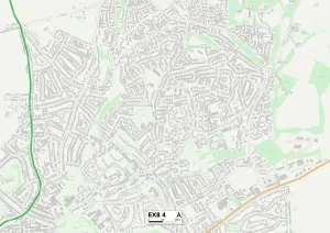EX - Exeter Drucke: Exeter EX8 4 Karte