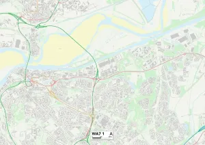 Haltown, WA7 1 Karte