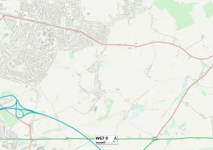Lichfield WS7 0 Karte