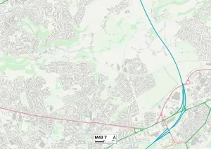 Tameside M43 7 Karte