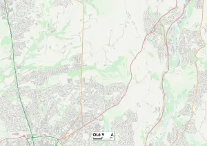 Tameside OL6 9 Karte