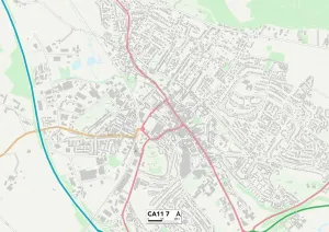Großbritannien Karten, England Carlisle, Cumbria CA11 7