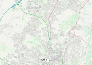 Wakefield WF1 2 Karte