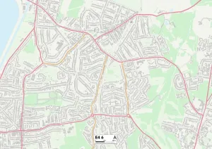 E - London E Drucke: Waltham Forest, E4 6 Karte
