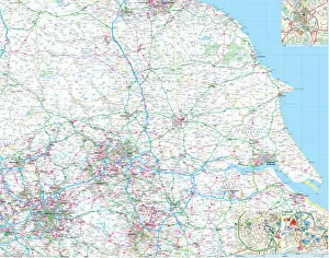 Karten der Grafschaft Yorkshire