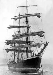 00096 Drucke: Die finnische Segelschiff Killoran auf dem Fluss Tyne
