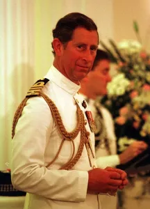 König Karl von Wales bei der Investitur in Hongkong Juni 1997