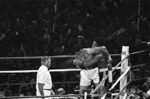 Mohammed Ali zweiten Kampf mit Leon Spinks im Louisiana Superdome am 9. November
