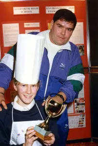 Fußballspieler Paul Gascoyne-Gazza der Vater von Paul stand für ihn ein