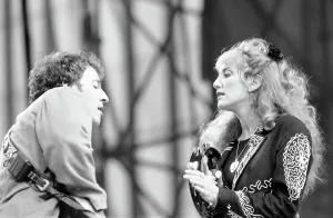 Bruce Springsteen Drucke: Bruce Springsteen und Patti Scialfa, Mitglieder der E-Street-Band von Bruce Springsteen