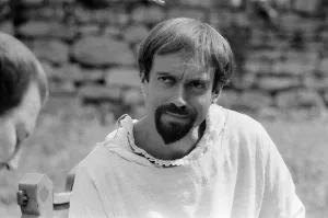 Entertainment News Archives Drucke: Robin of Sherwood, HTV Programme starring Nickolas Grace as the Sheriff of Nottingham