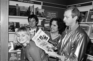 01002 Drucke: Drei Mitglieder des Komödioteams von Monty Python sind Michael Palin