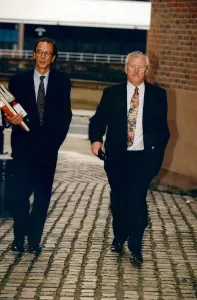 Kolin Gregg, Sohn des Gründers der Bäckerei Greggs, im Gerichtssaal dargestellt am 2. September 1996