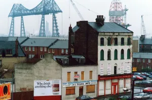 Szenen in St Hildas, Middlesbrough am 11. Dezember 1992