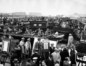 Surrey Drucke: Die Weltmeisterschaft der Rennen – Der Derby. Ein Blick auf das Gelände in Epsom