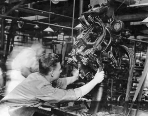 Northamptonshire Drucke: Fabrik des Bootbaus von Herrn und Frhrn Manfeld & Sohn Ltd