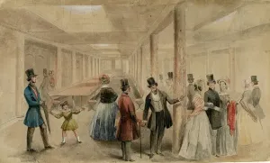 Das erste Klasse-Salon der SS Great Britain, 1845.
