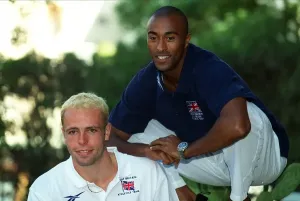 Dean Macey und Colin Jackson