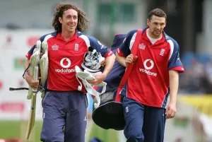 West Indies Cricket Team Drucke: Ryan Sidebottom & Steve Harmison
