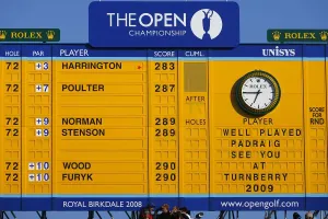 Royal Birkdale Golf Course Drucke: Final Leaderboard