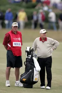 Jack Nicklaus Golf Drucke: Jack Nicklaus With Son