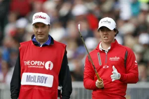 Rory McIlroy mit Caddie