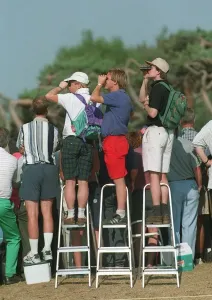 British Open Golf Drucke: Spectators On Steps