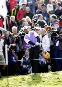 Tiger Woods auf dem 18ten Loch